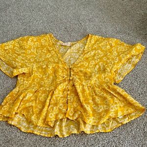 a loose crop top